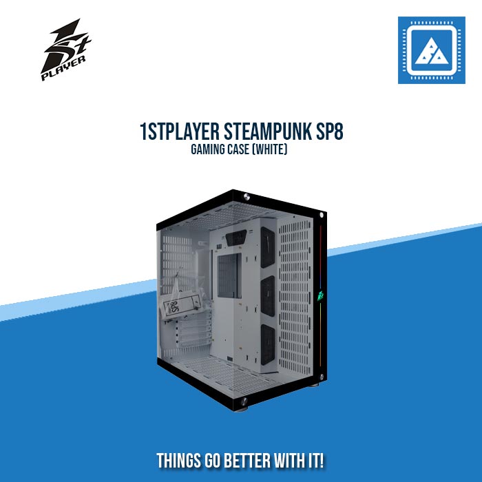 1STPLAYER STEAMPUNK SP8 GAMING CASE (WHITE) 1STPLAYER STEAMPUNK SP8 GAMING CASE (WHITE)